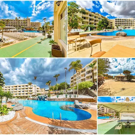 Coqueto Estudio Green Park En Golf Del Sur 1 Con Wifi Gratuito Y Piscina Comunitaria San Miguel de Abona